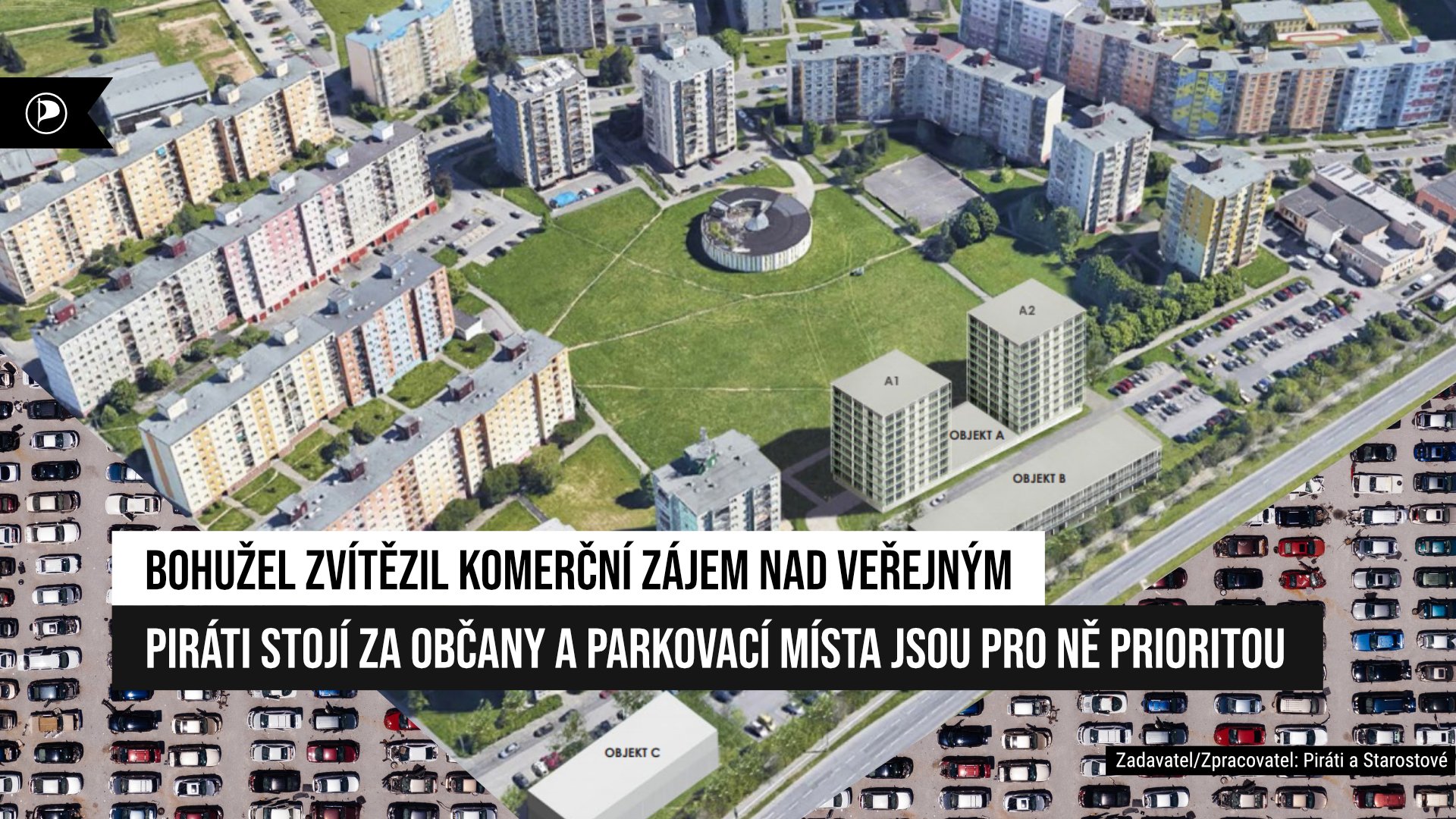 Projekt regenerace sídliště Plzeň – Košutka chybějící parkovací místa nevyřeší, zvítězil soukromý zájem nad veřejným